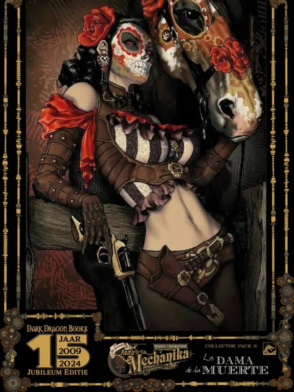 Lady Mechanika Collector's Pack 3 De wezen van West Abbey & Dama de la Muerte (7+8+9), Jubileum editie