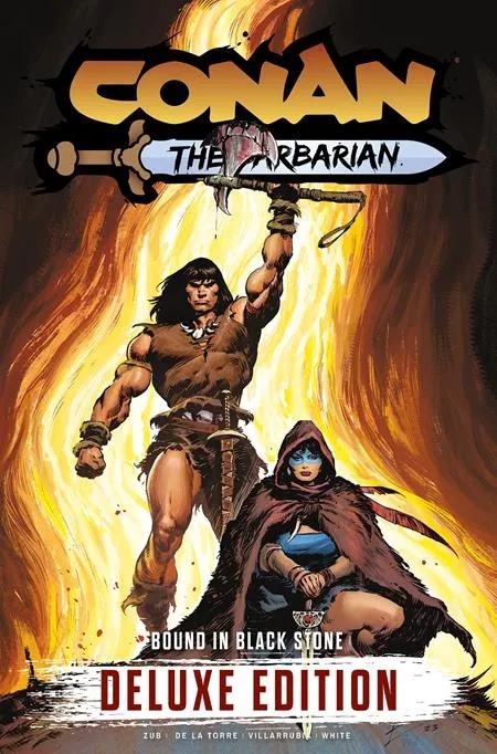 CONAN THE BARBARIAN BOUND IN BLACK STONE DELUXE EDITION 1 REGULAR EDITION ROBERTO DE LA TORRE (MR)