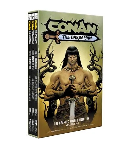 CONAN THE BARBARIAN  VOL 01-03 SLIPCASE SET DIRECT MARKET EDITION JAE LEE CVR (MR)