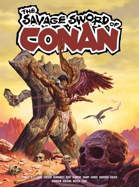 SAVAGE SWORD OF CONAN 3 DIRECT MARKET EDITION JOE JUSKO CVR (MR)