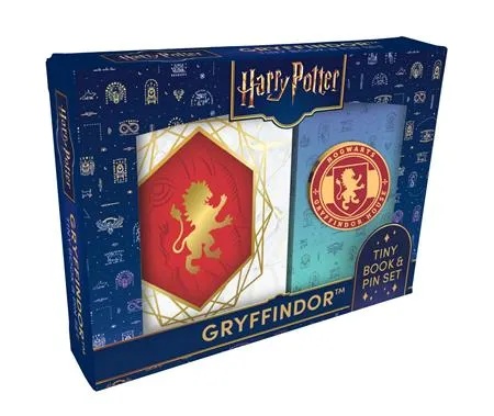 HARRY POTTER GRYFFINDOR TINY BOOK AND PIN SET