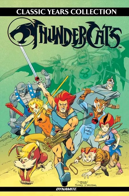THUNDERCATS CLASSIC YEARS COLLECTION OMNIBUS HOMAGE COVER SIGNED BY DECLAN SHALVEY