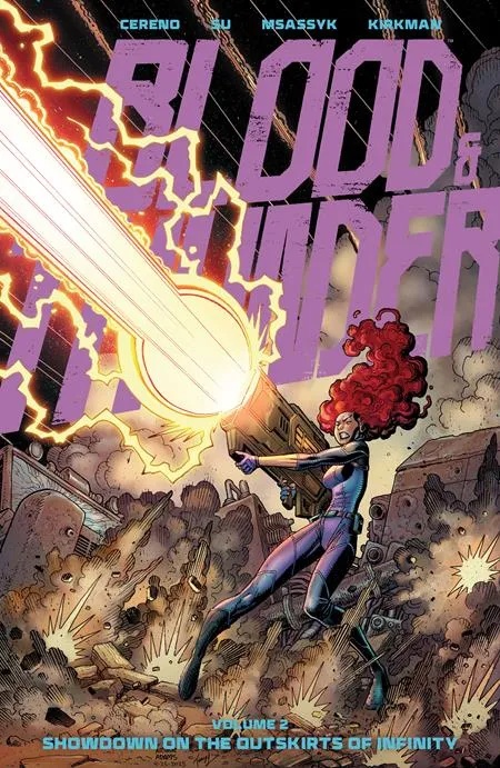 BLOOD & THUNDER 2 SHOWDOWN ON THE OUTSKIRTS DIRECT MARKET EXCLUSIVE ARTHUR ADAMS & MSASSYK CVR (MR)