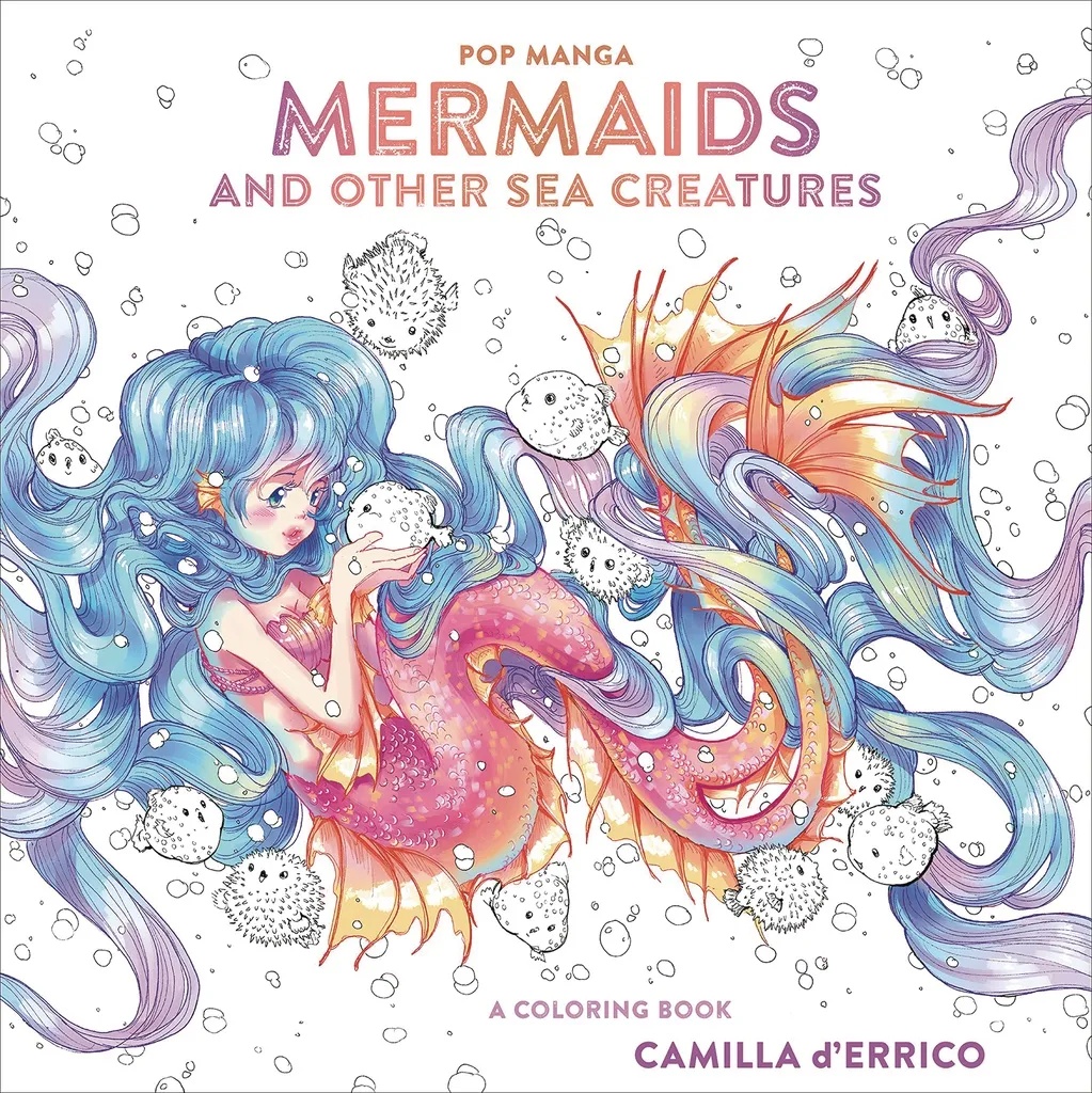 POP MANGA MERMAIDS OTHER SEA CREATURES COLORING BOOK