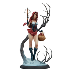 [747720240032] FAIRYTALE FANTASIES COLLECTION - RED RIDING HOOD STATUE SCOTT CAMPBELL