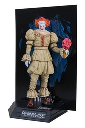 [787926141375] IT: WELCOME TO DERRY MOVIE MANIACS PVC PENNYWISE (FLASHBACK) (GOLD LABEL) 16 CM
