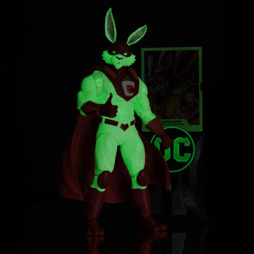JUSTICE LEAGUE INCARNATE DC MULTIVERSE ACTION FIGURE CAPTAIN CARROT - GLOW IN THE DARK EDITION (GOLD LABEL)