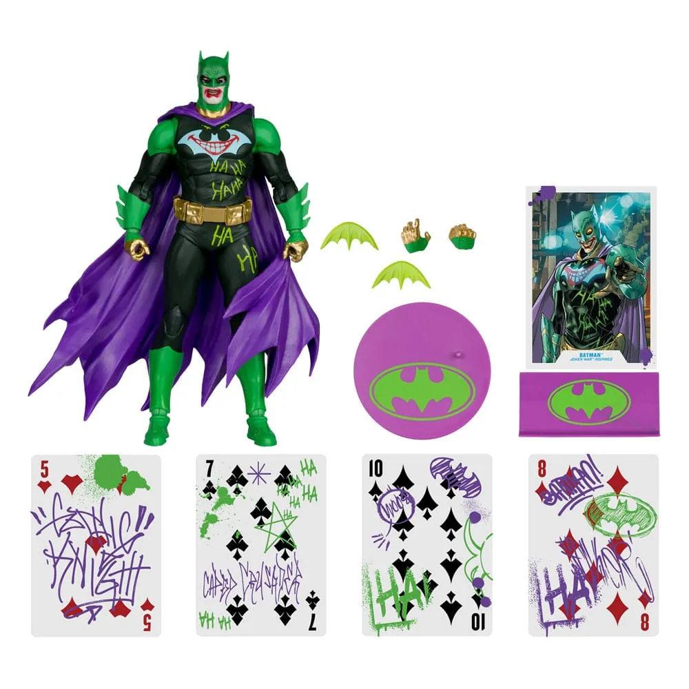 DC MULTIVERSE ACTION FIGURE BATMAN (JOKER WAR) (JOKERIZED) (GOLD LABEL) 18 CM