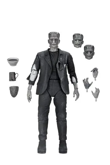 UNIVERSAL MONSTERS ACTION FIGURE ULTIMATE FRANKENSTEIN'S MONSTER (BRIDE OF FRANKENSTEIN) (B&W) 18 CM
