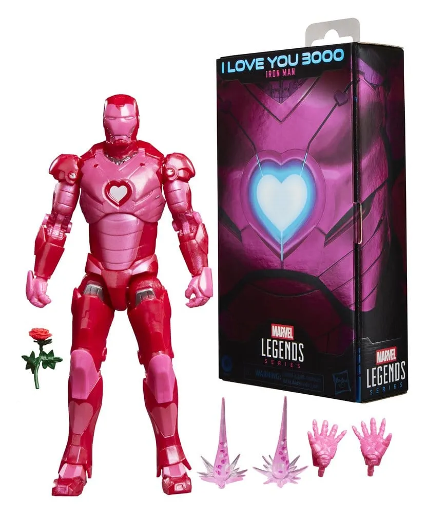 MARVEL LEGENDS ACTION FIGURE I LOVE YOU 3000 IRON MAN 15 CM