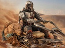 Star Wars - The Mandalorian - The Mandalorian on Speederbike Deluxe 1/10 Art Scale Statue