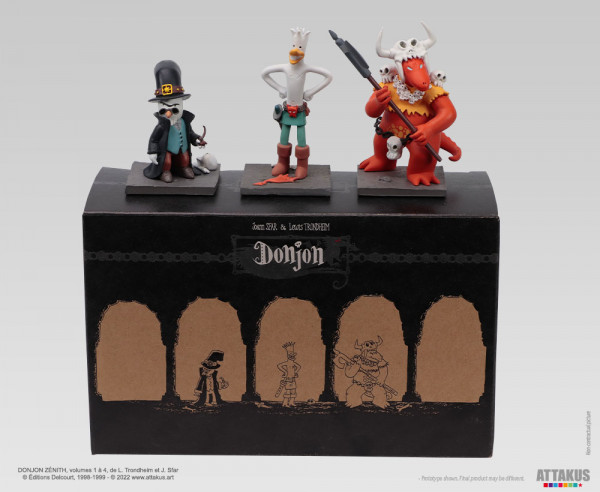 Donjon - Dungeon Zenith - Herbert with Marvin and the Keeper Premium Statue 3-Pack