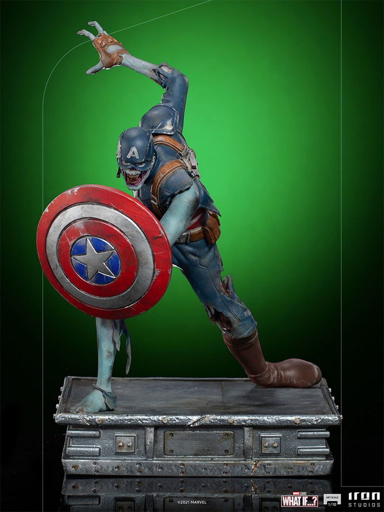 WHAT IF? Marvel Zombie Captain America 1:10 Scale Statue