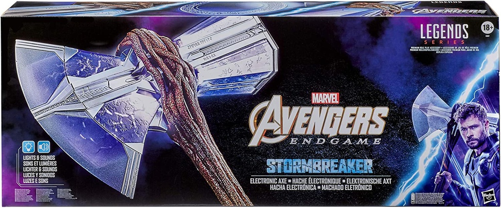 Marvel Legends - Avengers Endgame - Stormbreaker Electronic Axe with Light & Sound FX