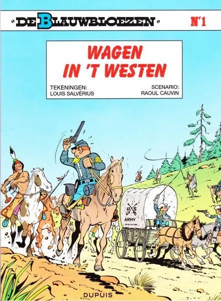 Blauwbloezen 1 Wagens in 't westen