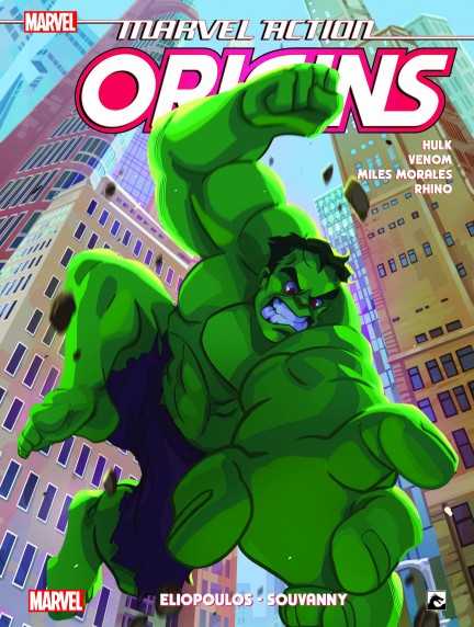 Marvel Action Origins 2 Hulk, Venom, Miles morales & Rhino