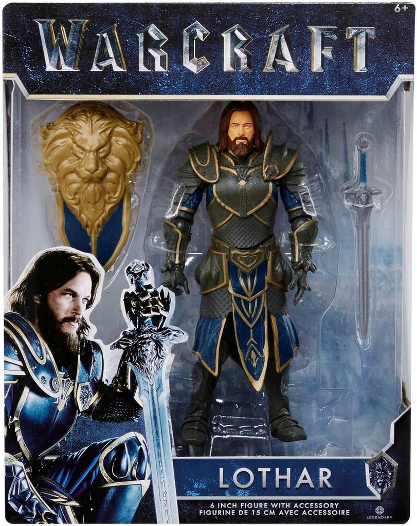 Warcraft Lothar Action Figure with Removable Sword & Shield