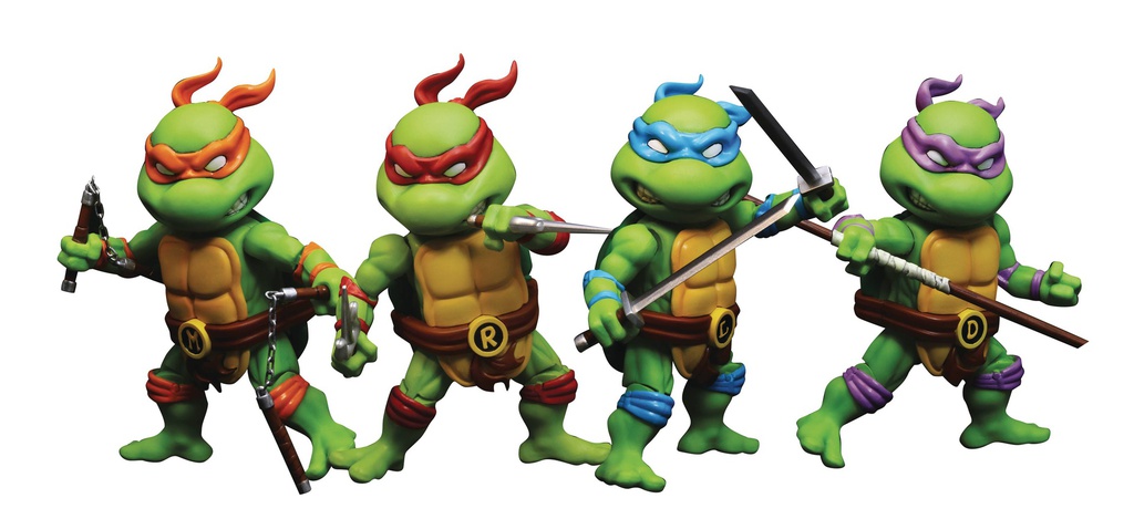 TMNT - MINI SERIES - Teenage Mutant Ninja Turtles 4-Pack Action Figure Set