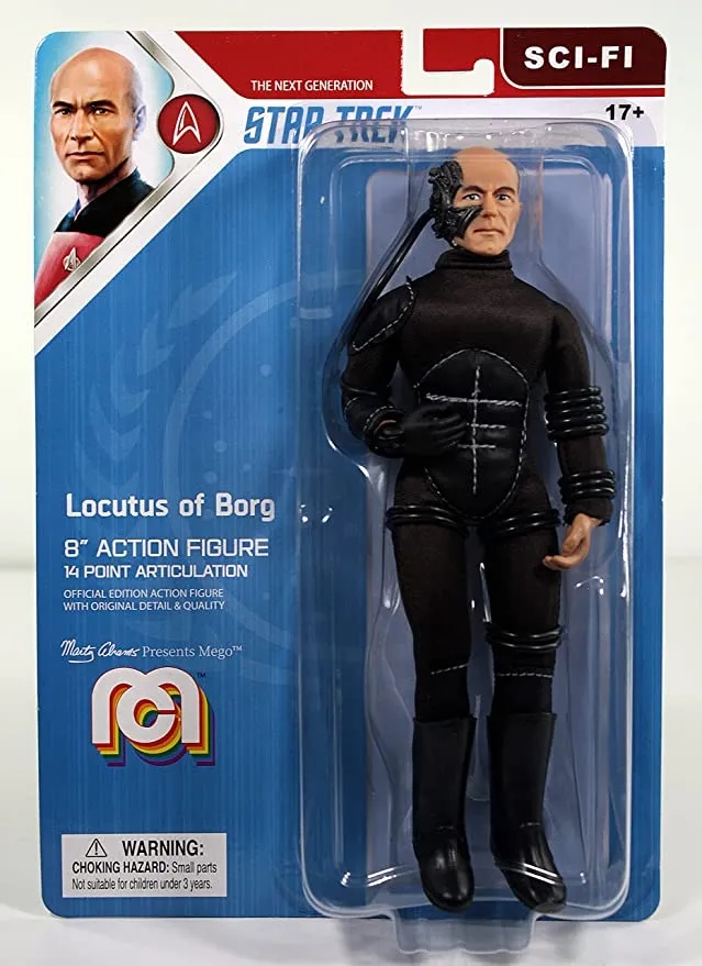 STAR TREK THE NEXT GENERATION - LOCUTUS OF BORG 8 INCH MEGO ACTION FIGURE