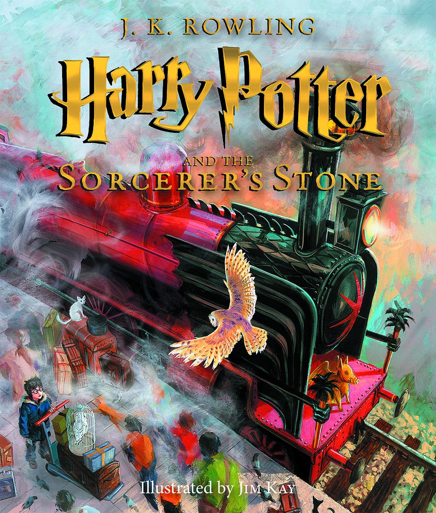 HARRY POTTER & SORCERERS STONE ILLUSTRATED ED