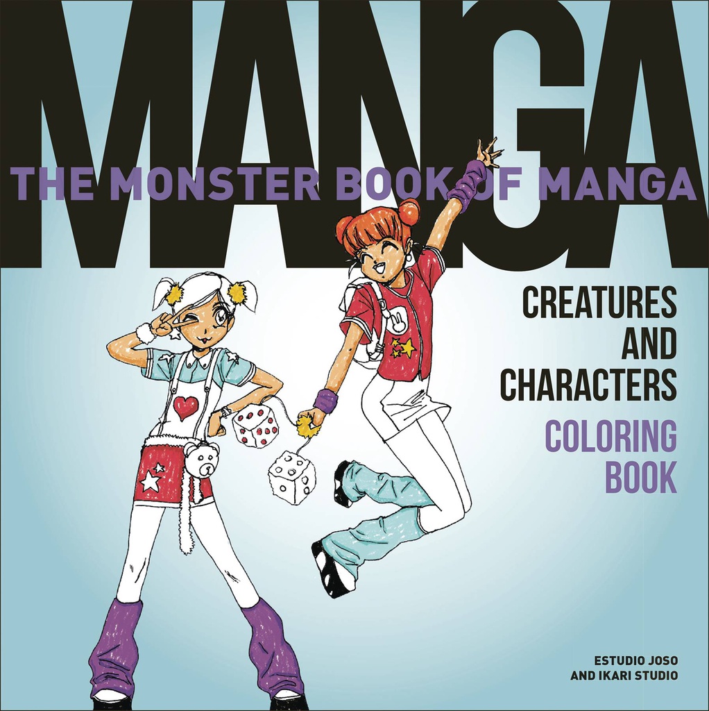 MONSTER BOOK OF MANGA CREATURES CHARACTERS COLORING BOOK