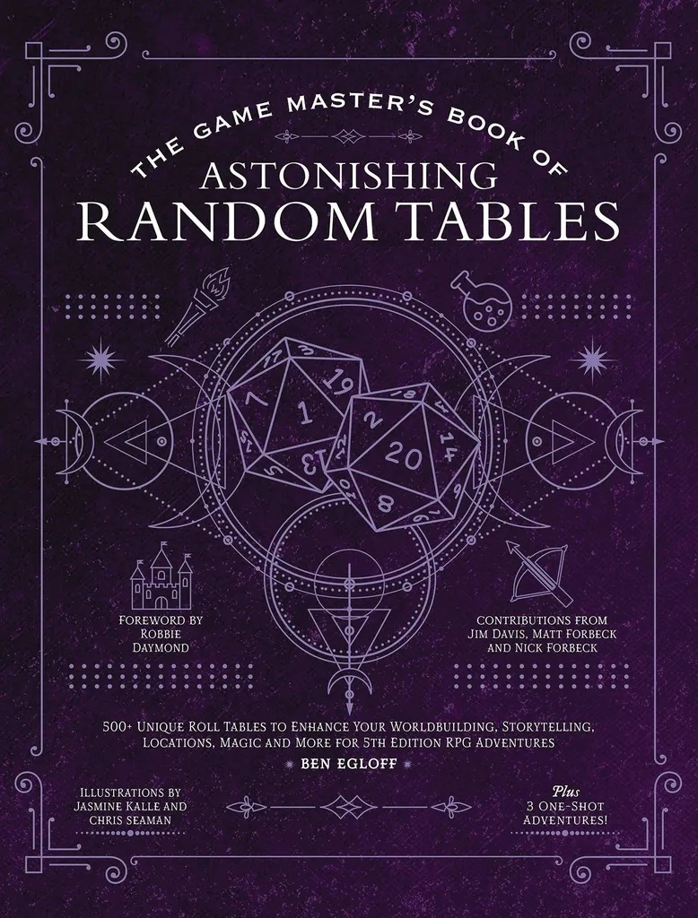 GAME MASTERS BOOK RANDOM TABLES 5TH ED RPG ADV