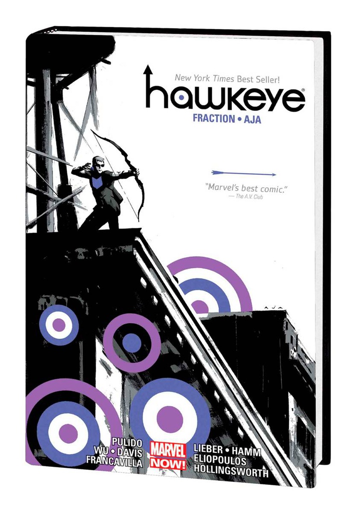 HAWKEYE BY FRACTION AND AJA OMNIBUS NEW PTG
