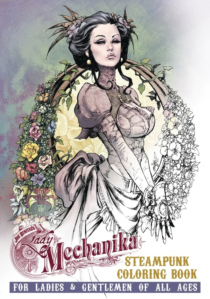 LADY MECHANIKA STEAMPUNK COLORING BOOK