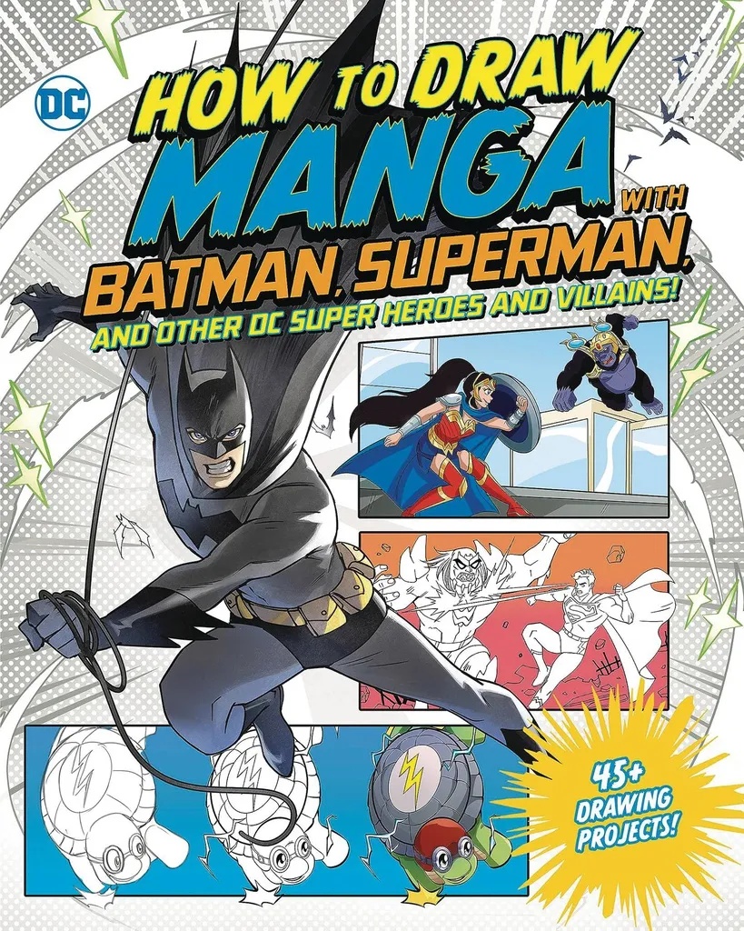 HOW TO DRAW MANGA WITH BATMAN SUPERMAN OTHER HEROES