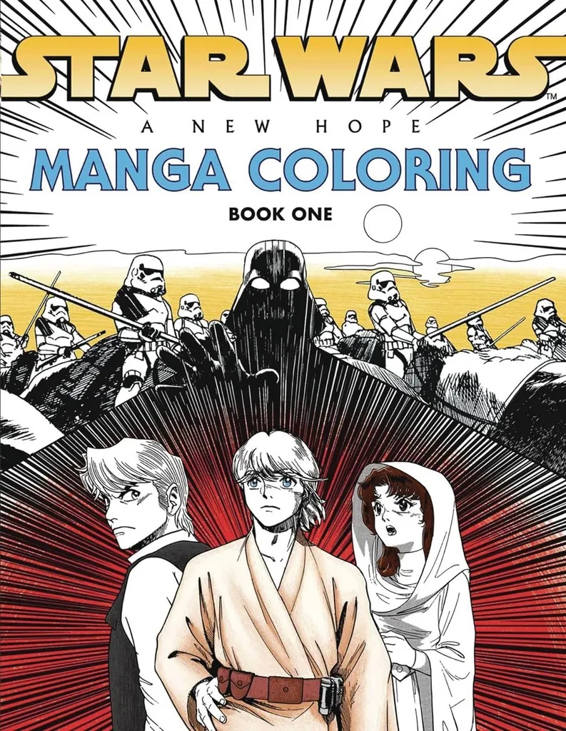 STAR WARS NEW HOPE MANGA COLORING BOOK