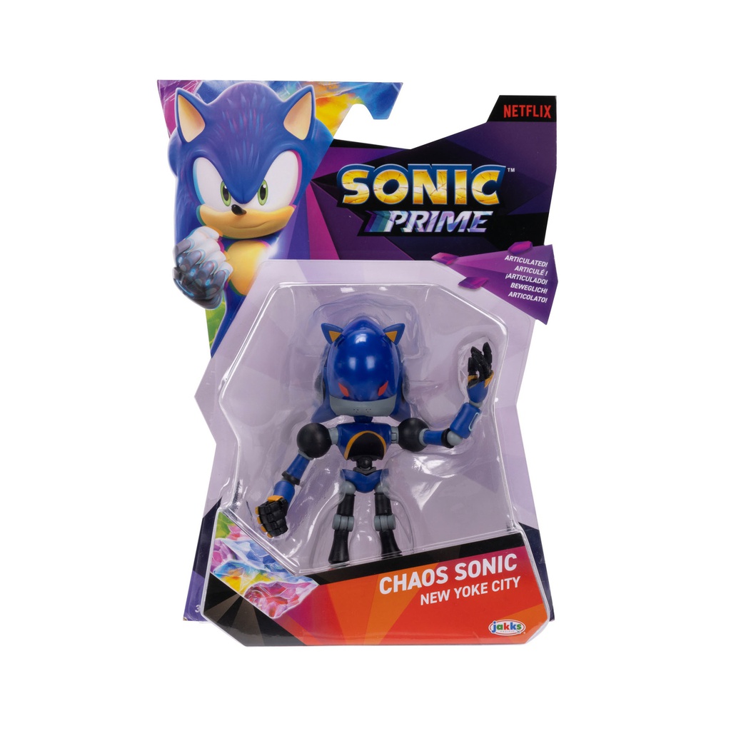 SONIC PRIME - WAVE 3 - CHAOS SONIC (NEW YOKE CITY) 5 INCH ACTION FIGURE