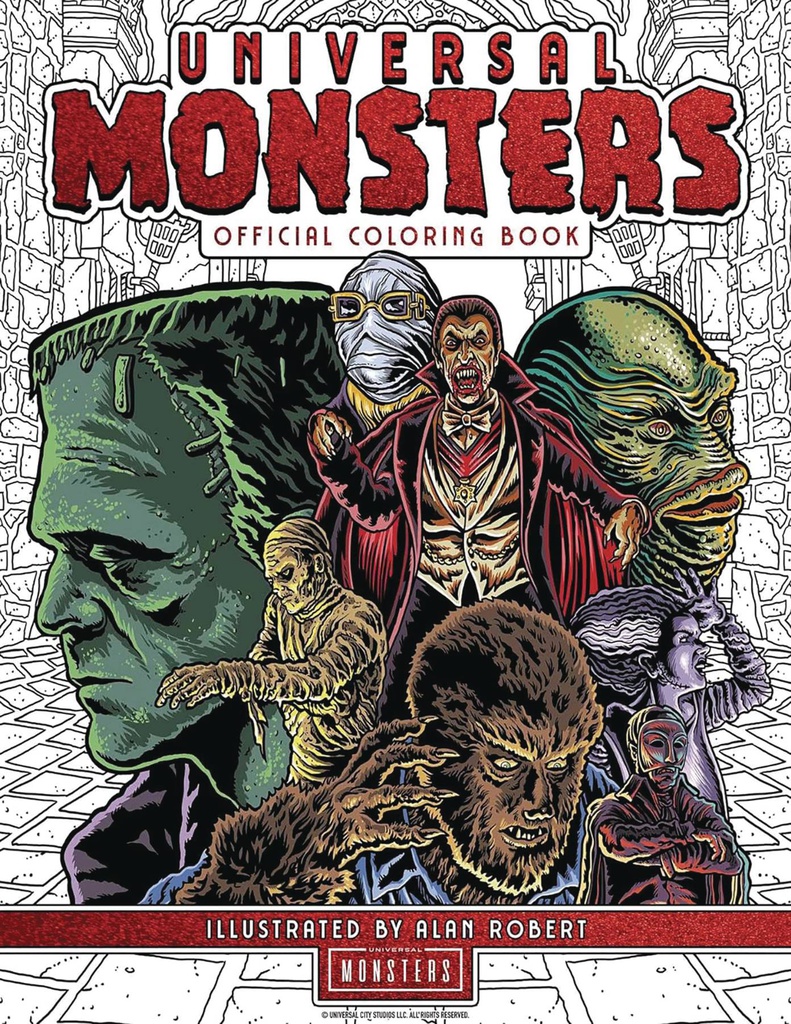 UNIVERSAL MONSTERS OFFICIAL COLORING BOOK