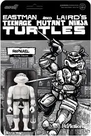 Teenage Mutant Ninja Turtles Collector's Pack REACTION - WV9 - RAPHAEL COMIC GREYSCALE ACTION FIGURE
