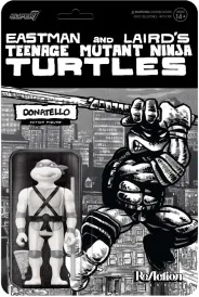 Teenage Mutant Ninja Turtles Collector's Pack REACTION - WV9 - DONATELLO COMIC GREYSCALE ACTION FIGURE