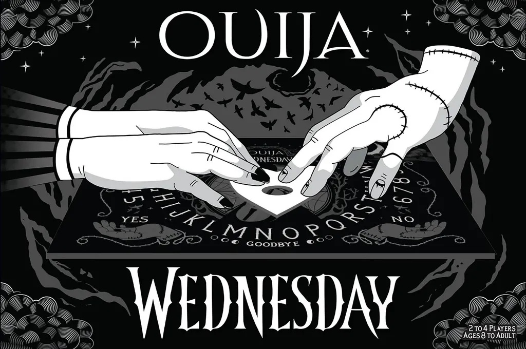 WEDNESDAY GLOW IN THE DARK OUIJA BOARD
