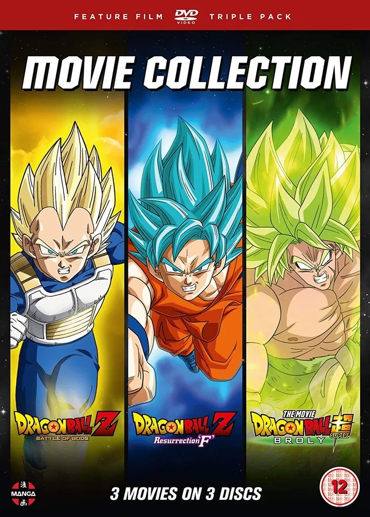 DRAGON BALL SUPER Movie Trilogy: Battle of Gods / Resurrection "F" / Broly