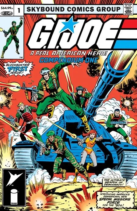 GI JOE A REAL AMERICAN HERO COMPENDIUM 1 DIRECT MARKET EXCLUSIVE HERB TRIMPE & BOB MCLEOD CVR