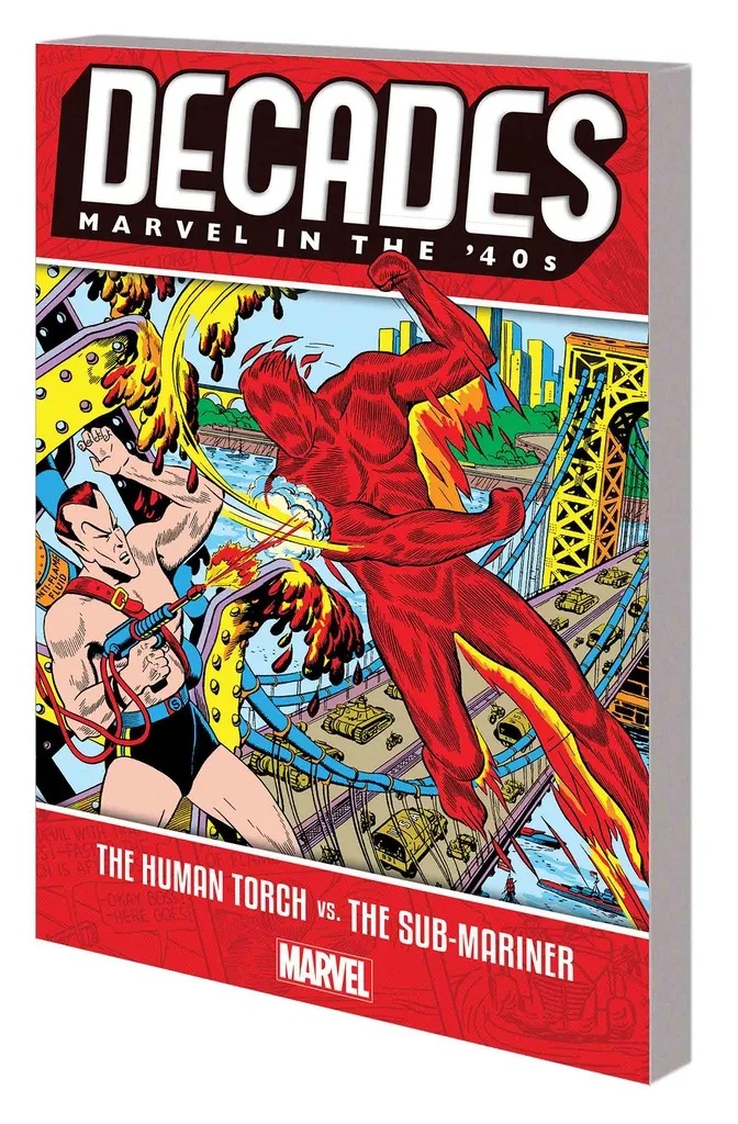 DECADES MARVEL IN 40S HUMAN TORCH VS SUB-MARINER
