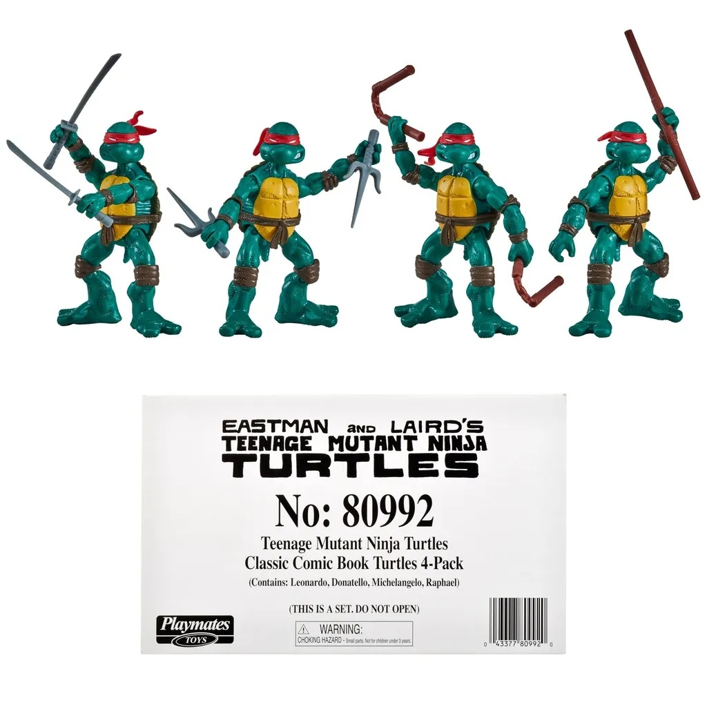 TMNT CLASSIC COMIC BOOK SERIES TURTLES 4PC SET