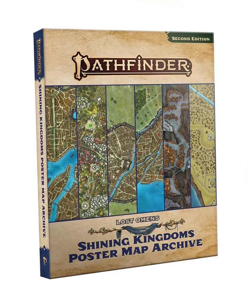 PATHFINDER LOST OMENS SHINING KINGDOM POSTER MAP ARCHIVE