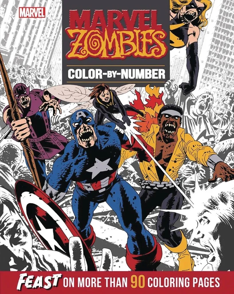 MARVEL ZOMBIES COLOR BY NUMBER