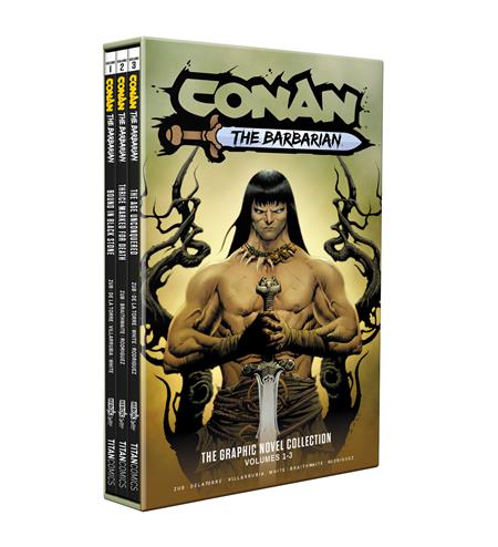 CONAN THE BARBARIAN  VOL 01-03 SLIPCASE SET DIRECT MARKET EDITION JAE LEE CVR (MR)