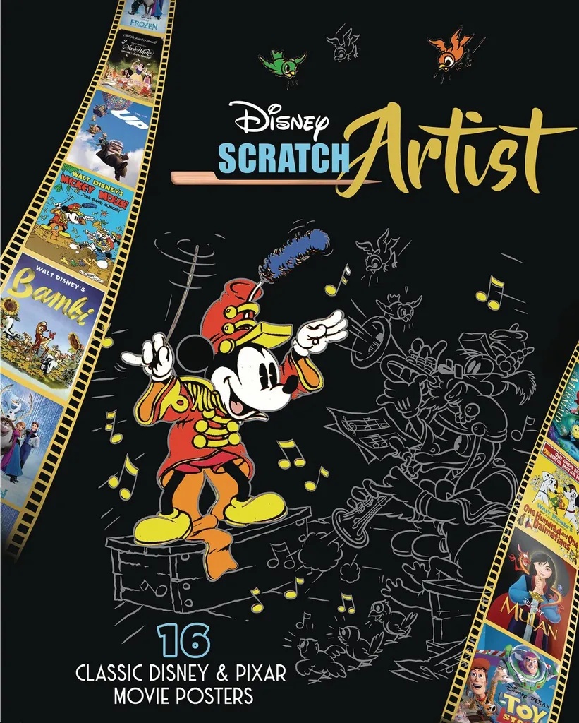 DISNEY SCRATCH ARTIST CLASSIC DISNEY PIXAR MOVIE POSTERS