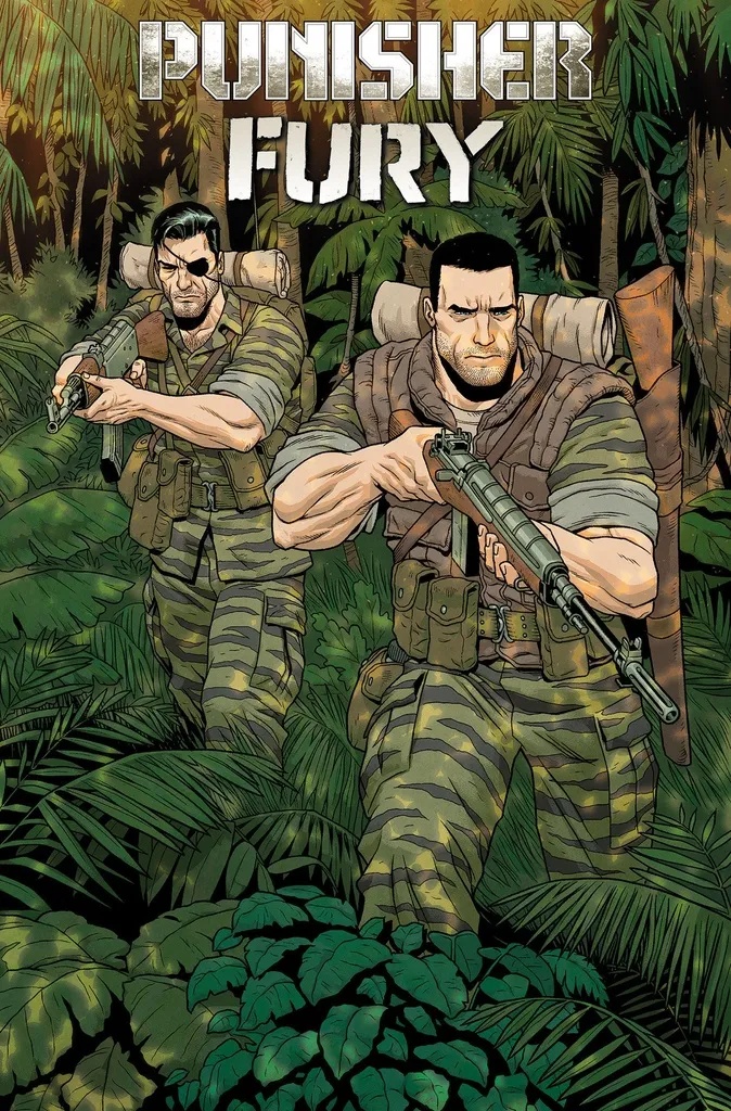 PUNISHER & FURY MAX BY GARTH ENNIS OMNIBUS VARIANT JACEN BURROWS COVER [DM ONLY]