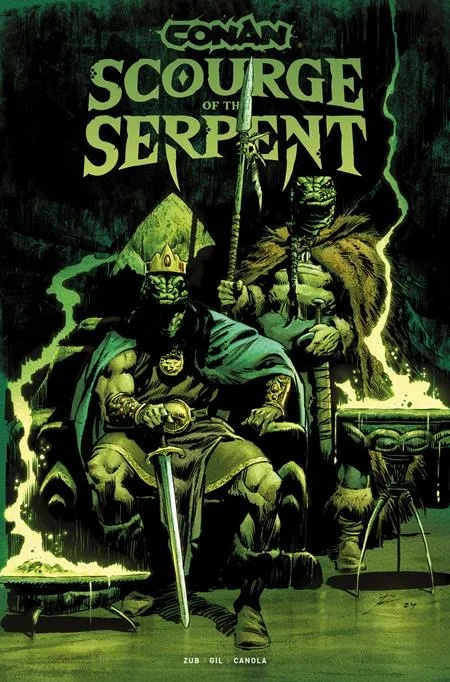CONAN THE BARBARIAN SCOURGE OF THE SERPENT 1 DIRECT MARKET EDITION ROBERTO DE LA TORRE GLOW IN THE DARK CVR (MR)