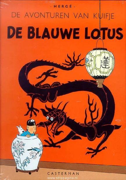 Kuifje Facsimile Kleur 5 De blauwe lotus