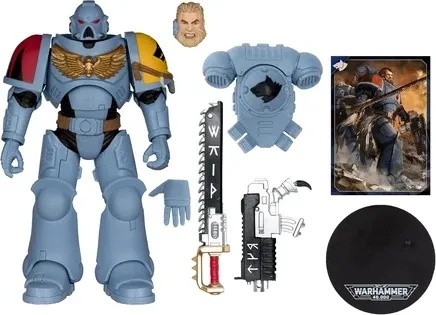WARHAMMER 40K ACTION FIGURE GREY HUNTER SPACE WOLVES 18CM