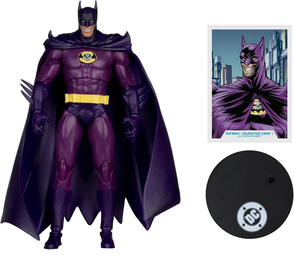 BATMAN DC MULTIVERSE ACTION FIGURE BATMAN (INJUSTICE GANG) (JLA: ROCK OF AGES) (RED PLATINUM EDTION) 18 CM