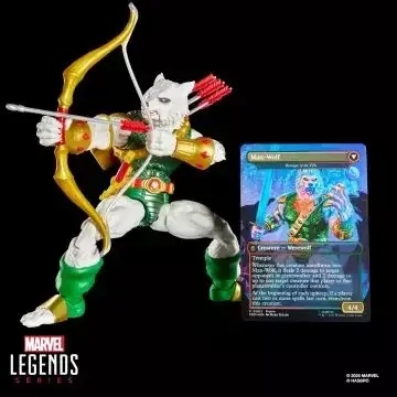 MARVEL LEGENDS MAGIC: THE GATHERING ACTION FIGURE MAN-WOLF (PLUS EXCLUSIVE FOIL CARD)