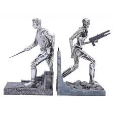 TERMINATOR 2 BOOKENDS T-1000 VS T-800 19 CM